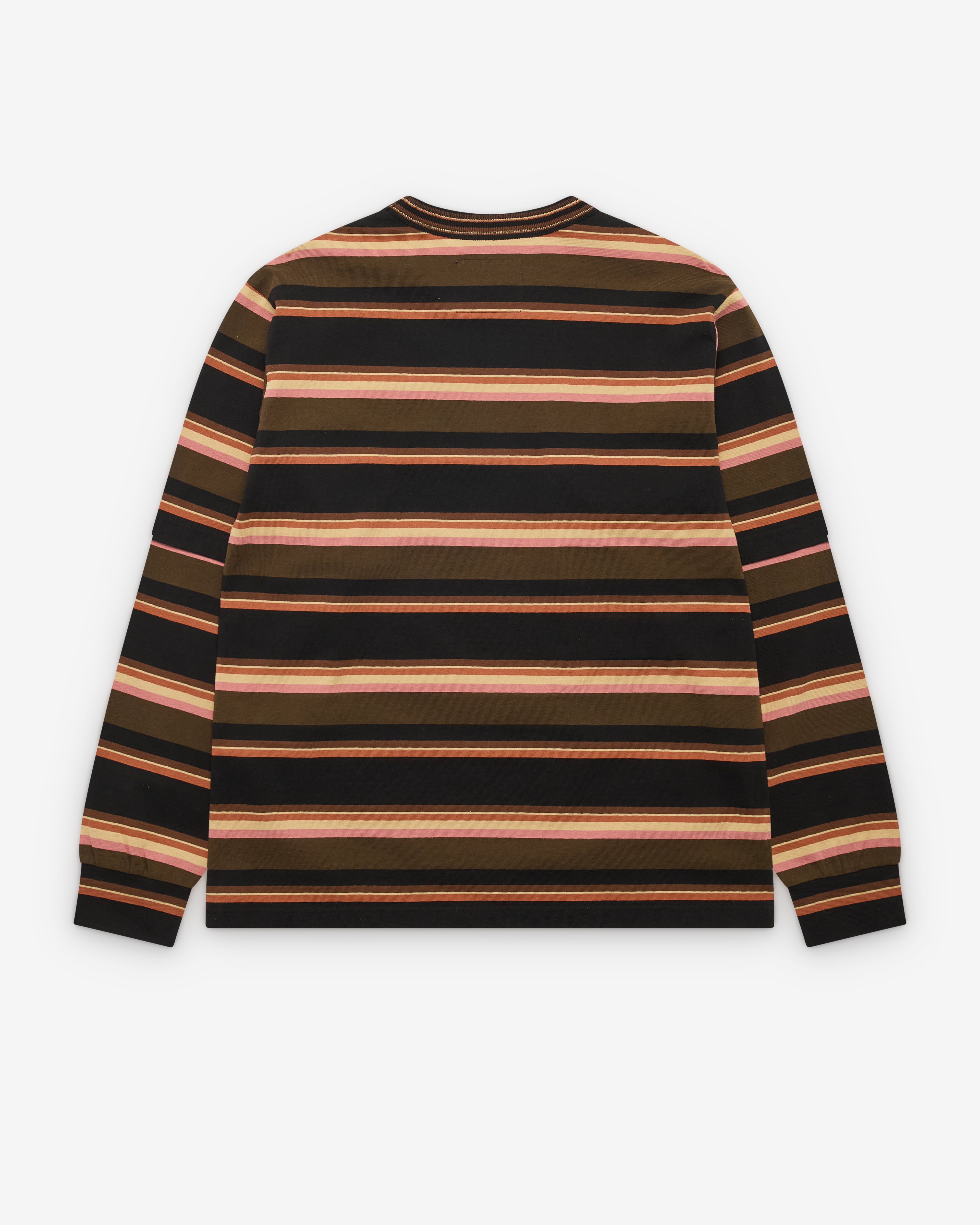 sacai サカイ Horizontal Stripe Knit Cape 4 sacai: Multicolor Horizontal Stripe T-Shirt | SSENSE Denmark