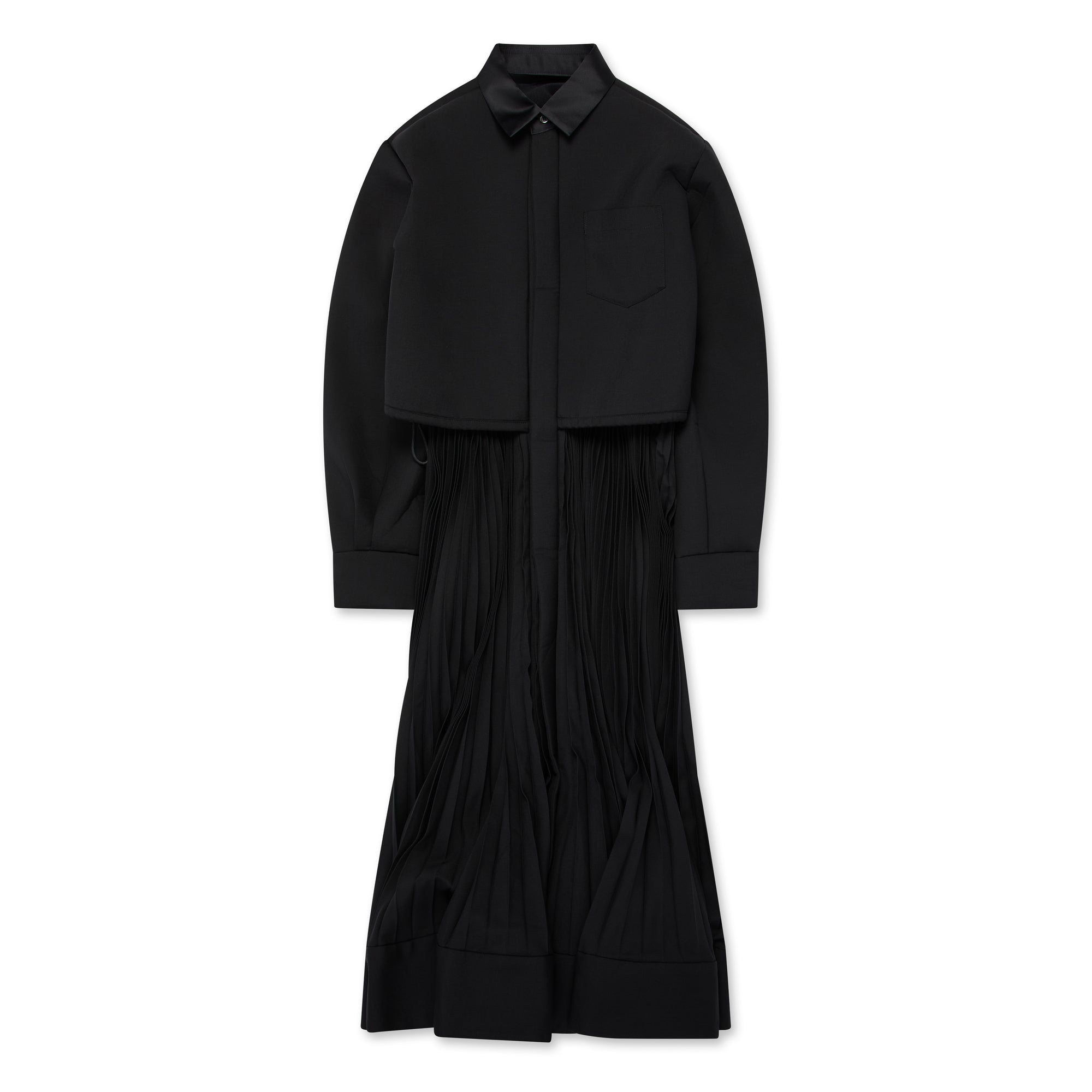 sacai - Women’s Suiting Bonding Dress - (Black) view 5