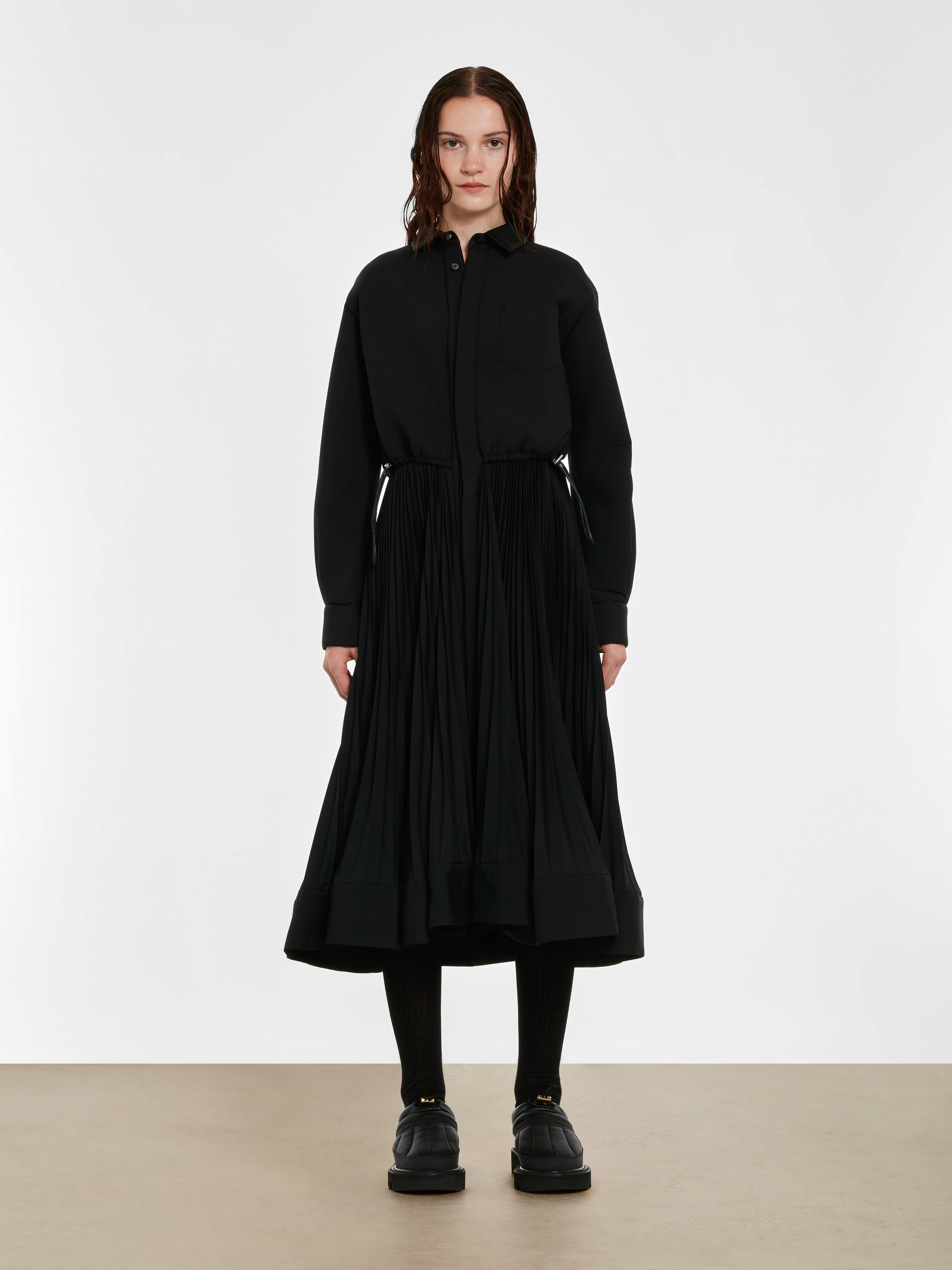 sacai - Women’s Suiting Bonding Dress - (Black) view 1