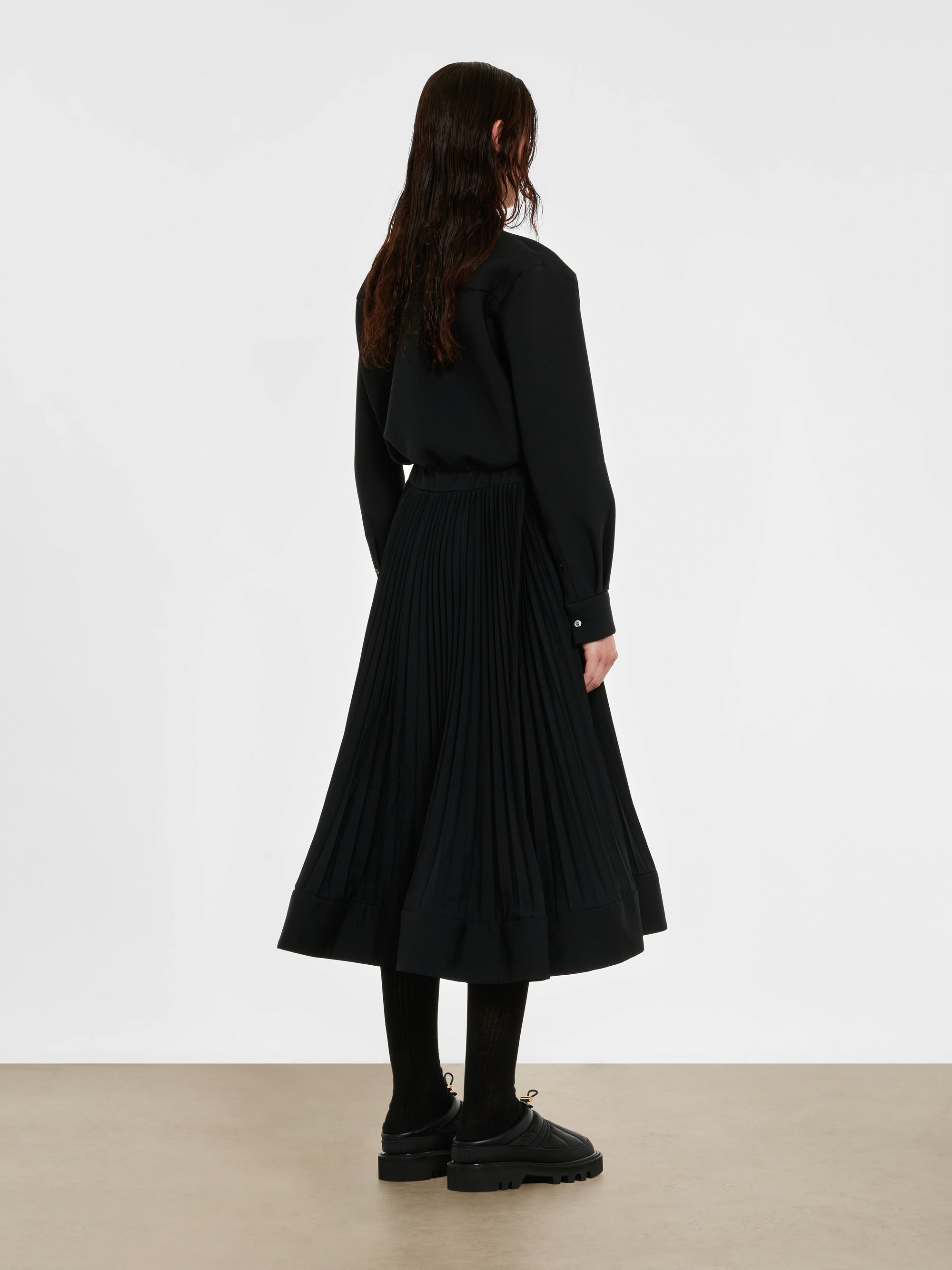 sacai - Women’s Suiting Bonding Dress - (Black) view 3