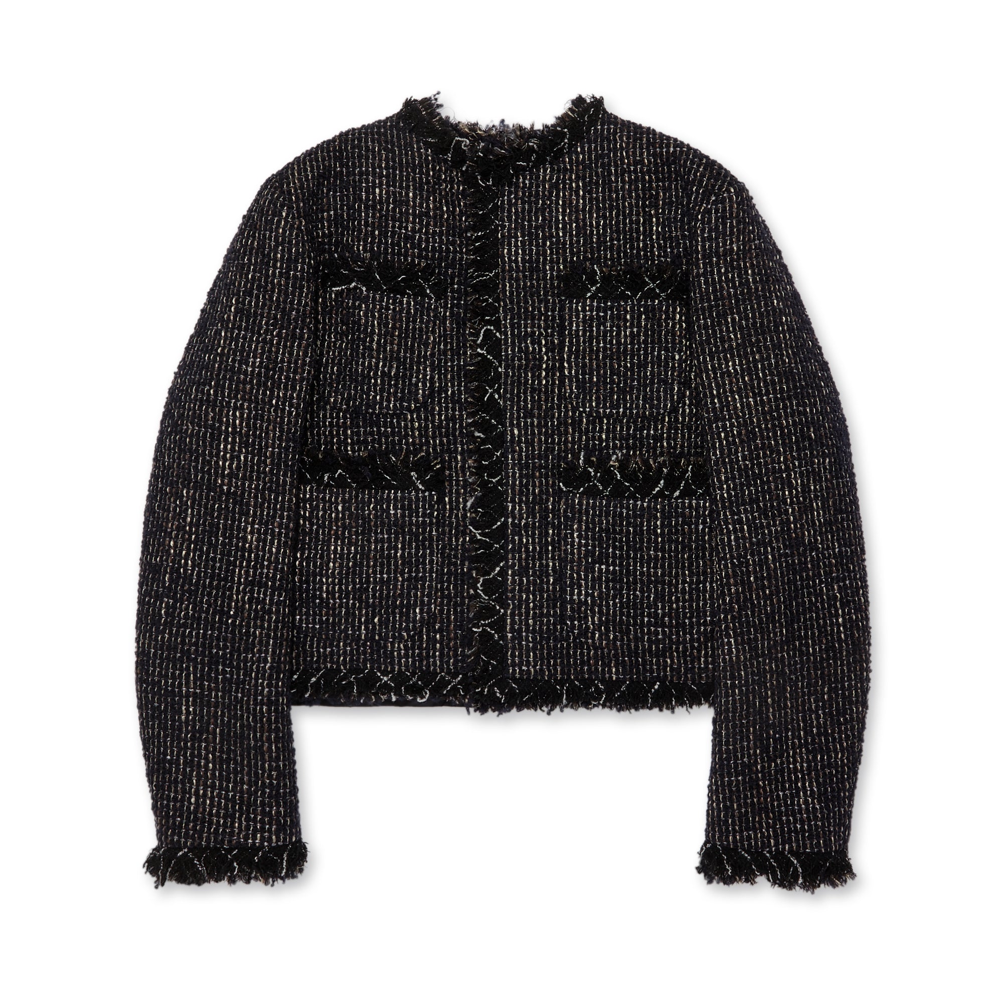 sacai - Women’s Tweed Jacket - (Black) view 1