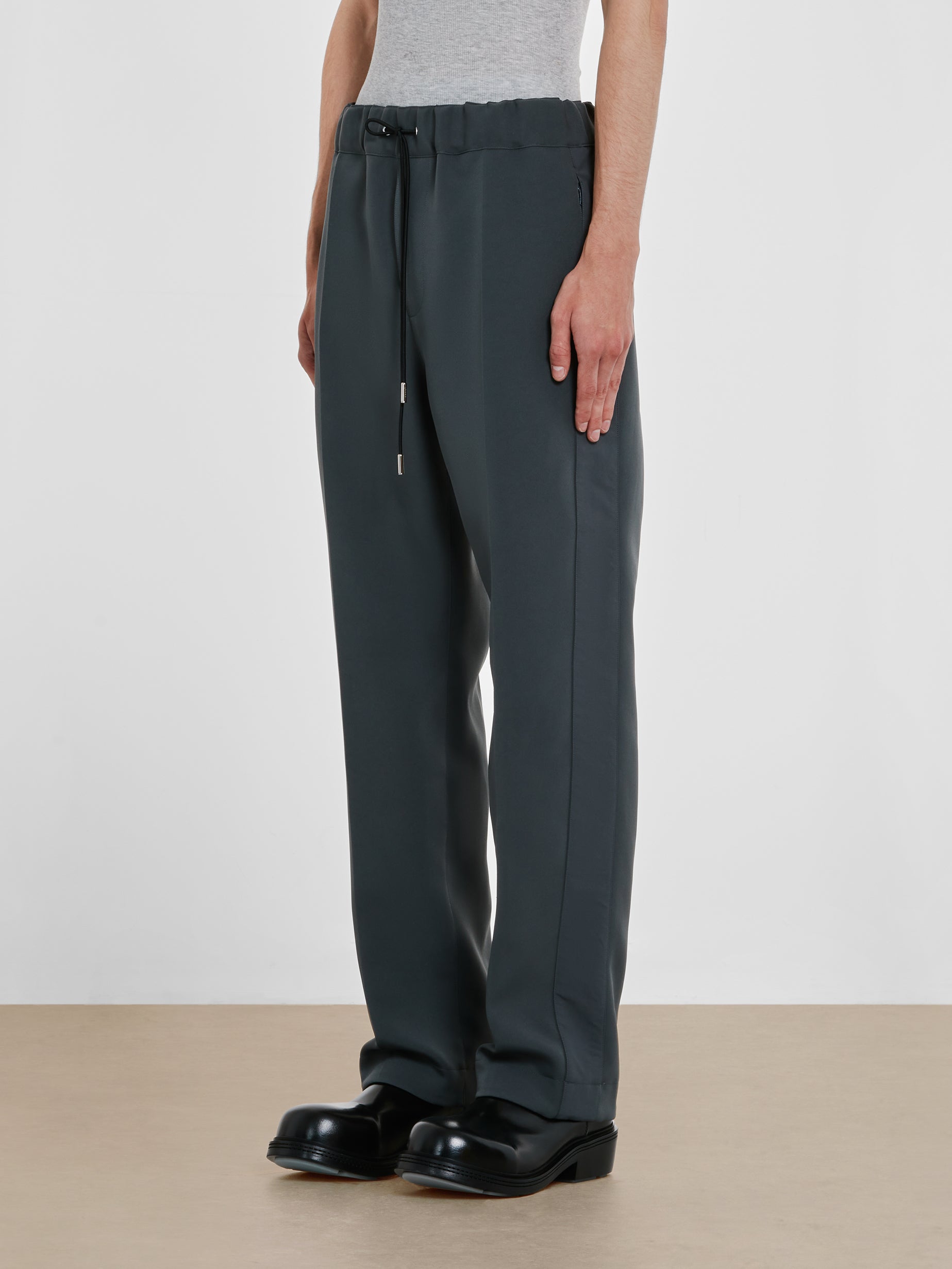 sacai - Men’s Technical Jersey Pants - (Charcoal) view 2