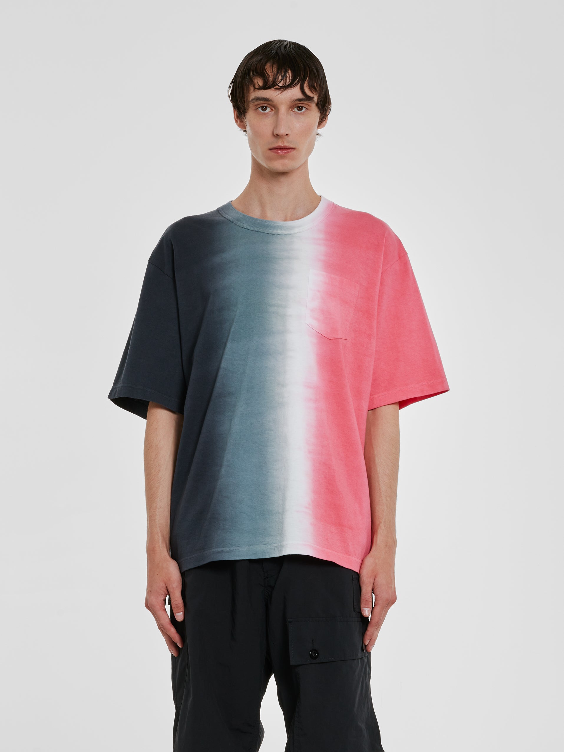 Sacai - Men’s Tie Dye Cotton Jersey T-Shirt - (Multi) view 1