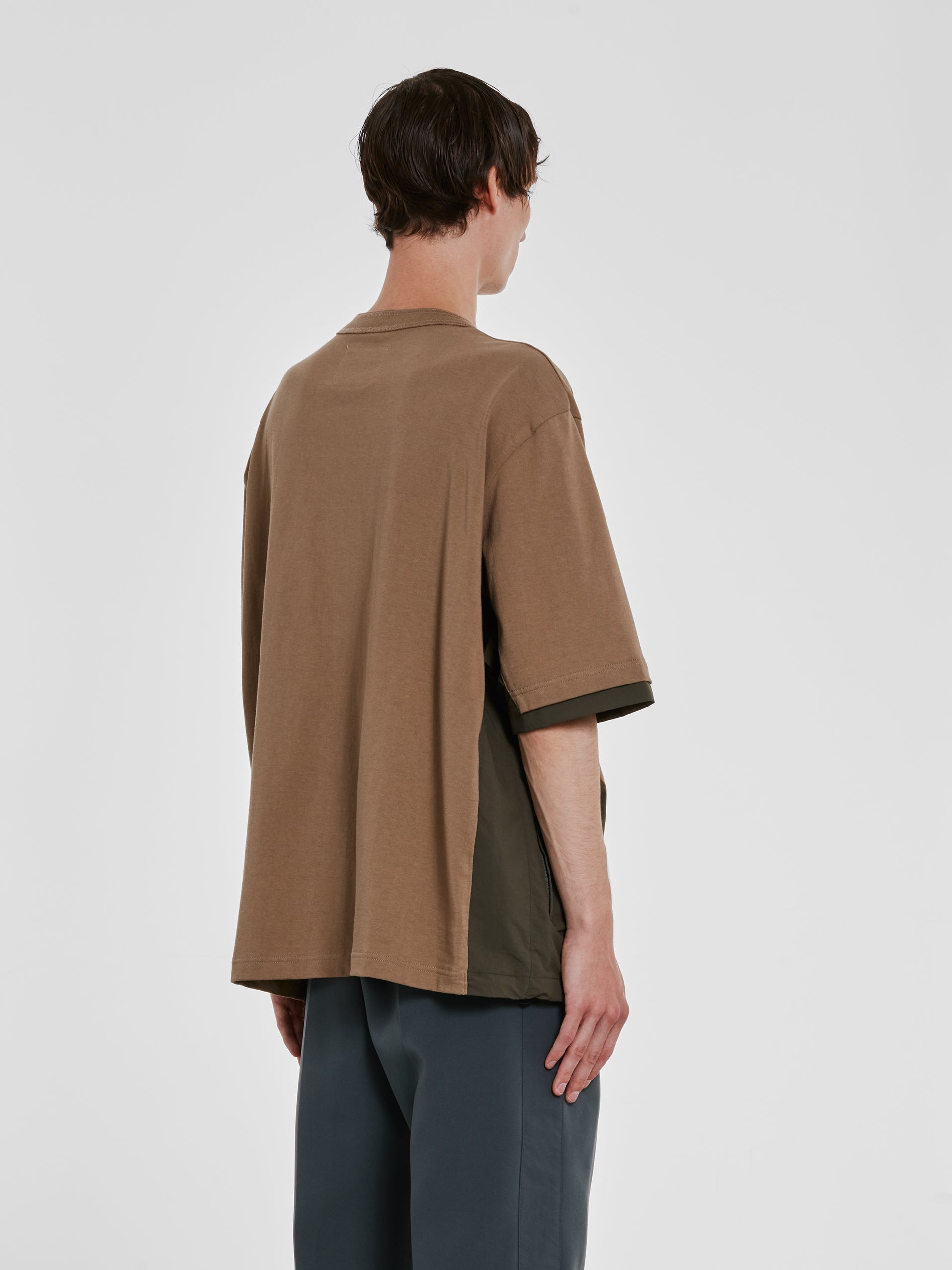 sacai - Men’s Cotton Jersey T-Shirt - (Green) view 3