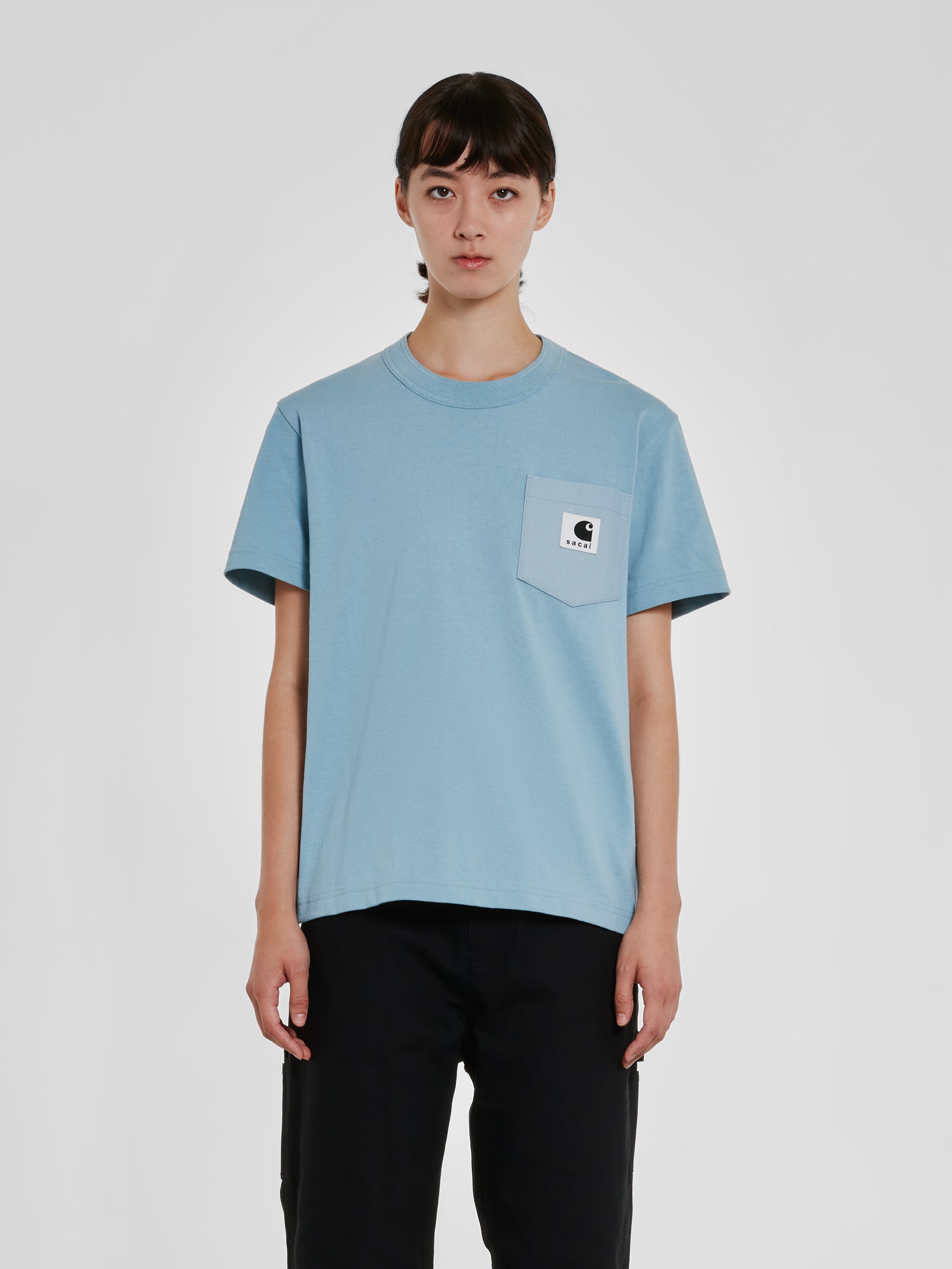 sacai - Carhartt WIP T-Shirt - (Light Blue) | Dover Street Market 