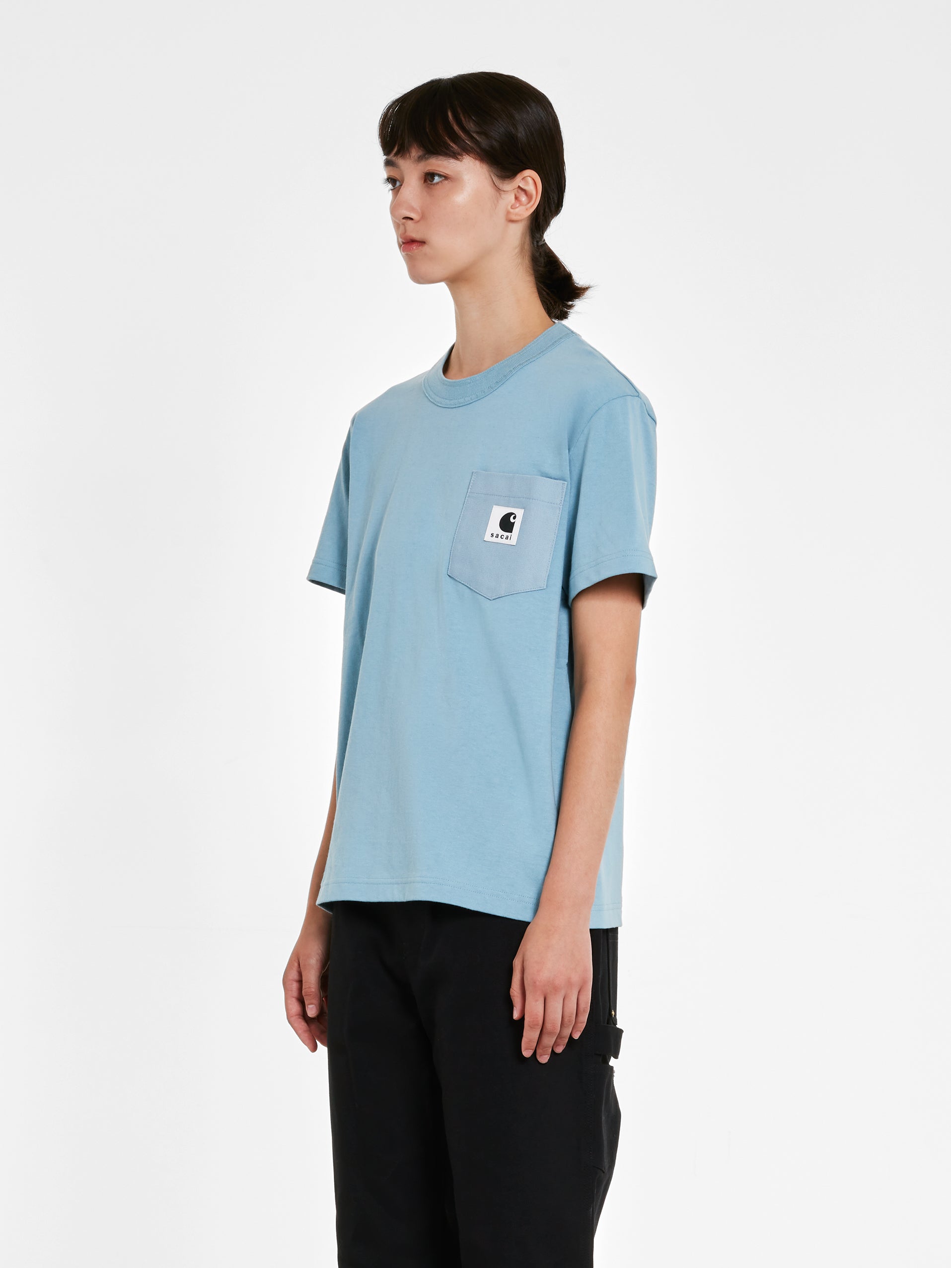 sacai Carhartt WIP T-shirt blue 4