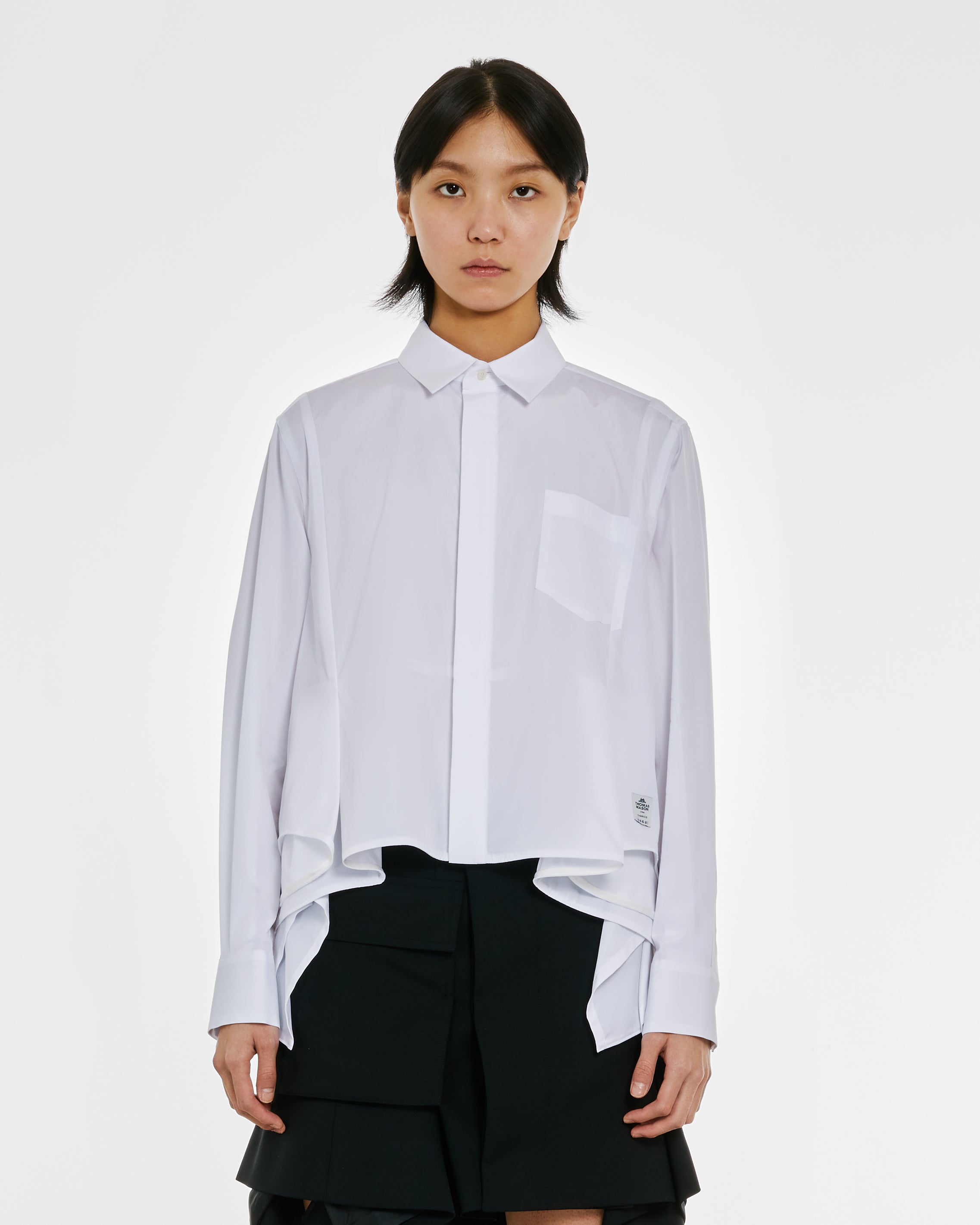 sacai - Women's Thomas Mason Cotton Poplin Shirt - (White)