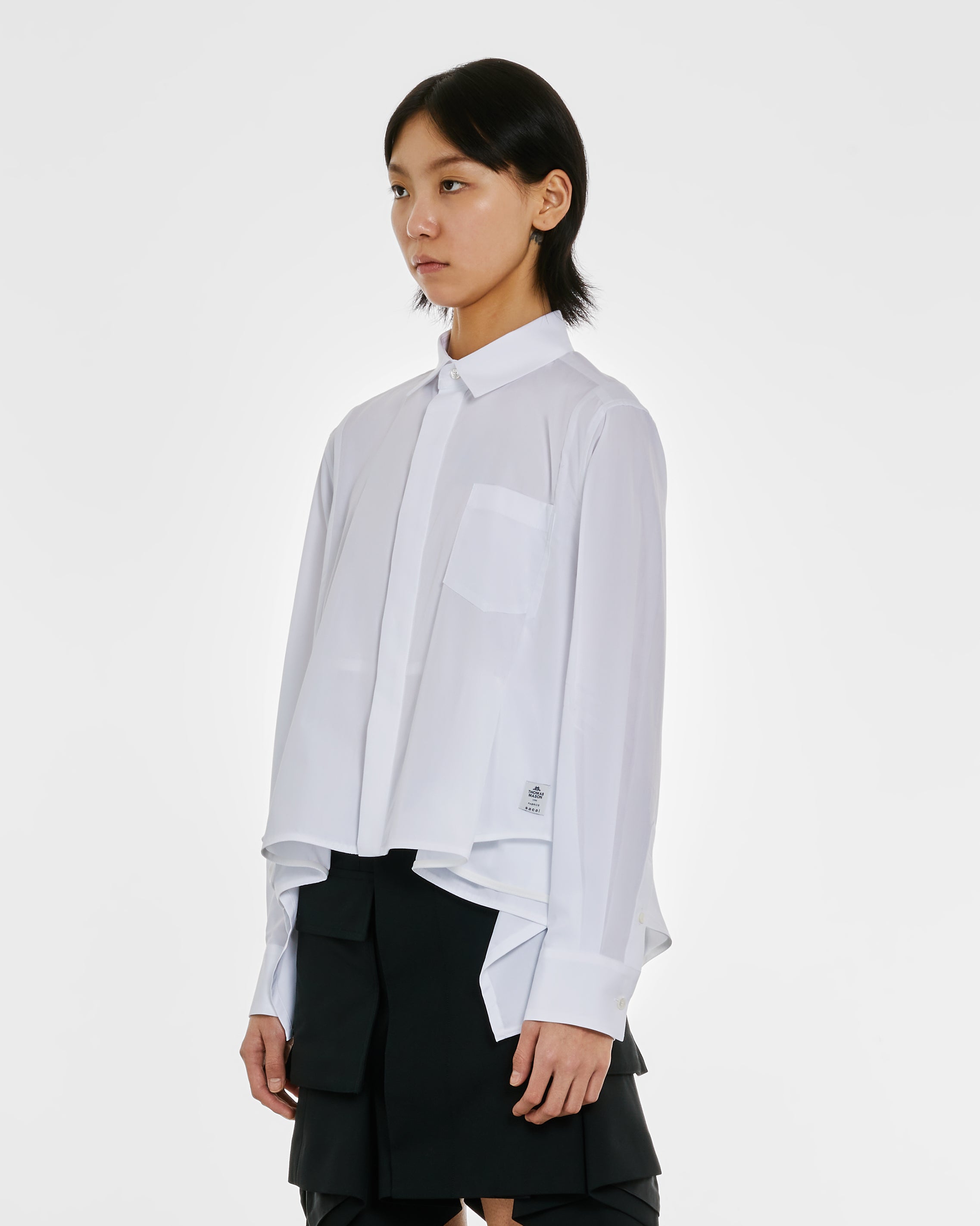 sacai - Women's Thomas Mason Cotton Poplin Shirt - (White)