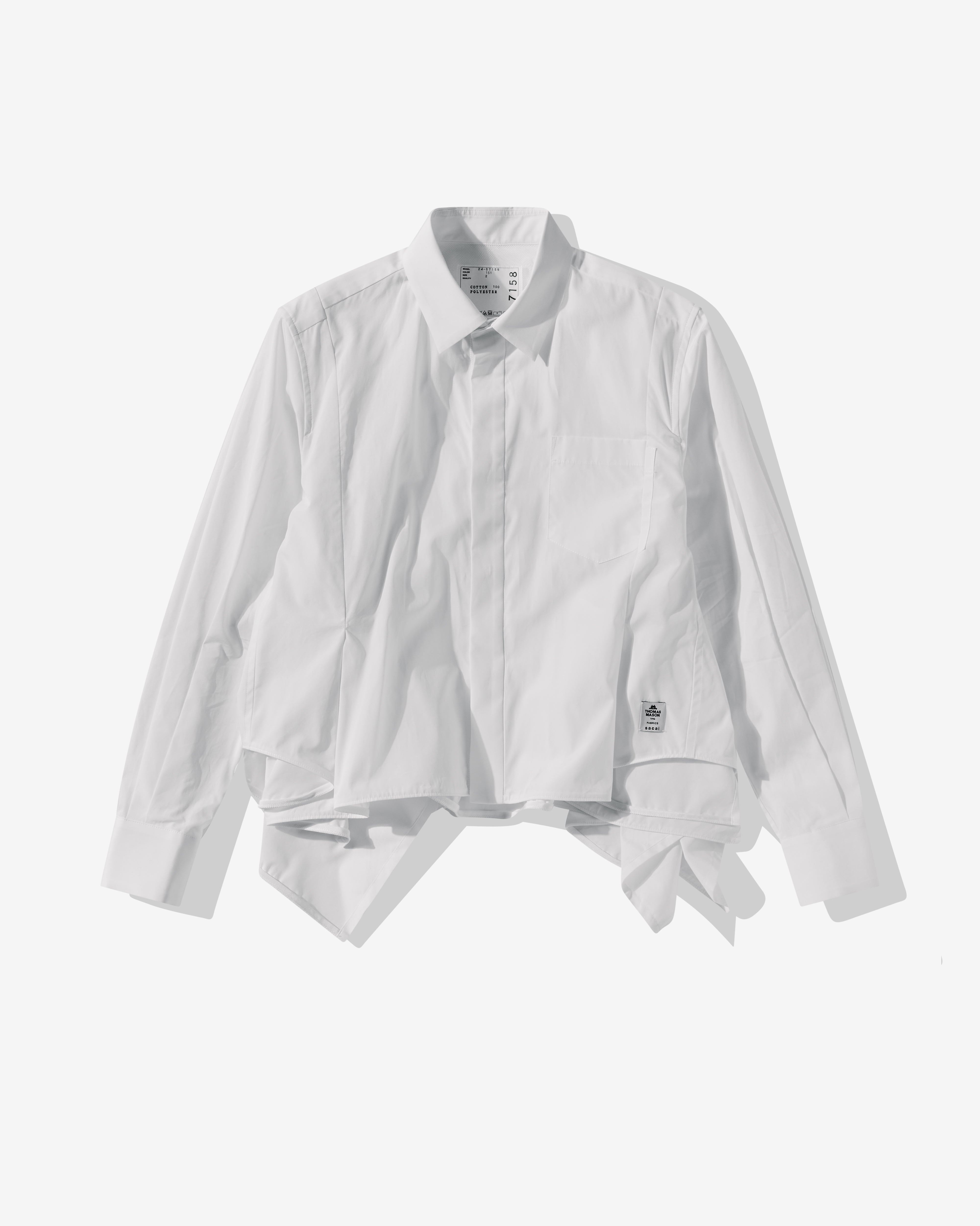 sacai - Women's Thomas Mason Cotton Poplin Shirt - (White)