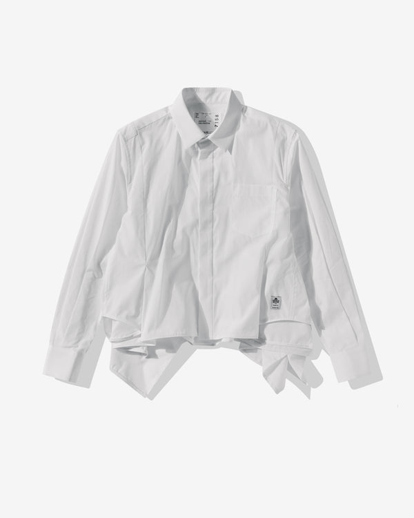 sacai - Women's Thomas Mason Cotton Poplin Shirt - (White)