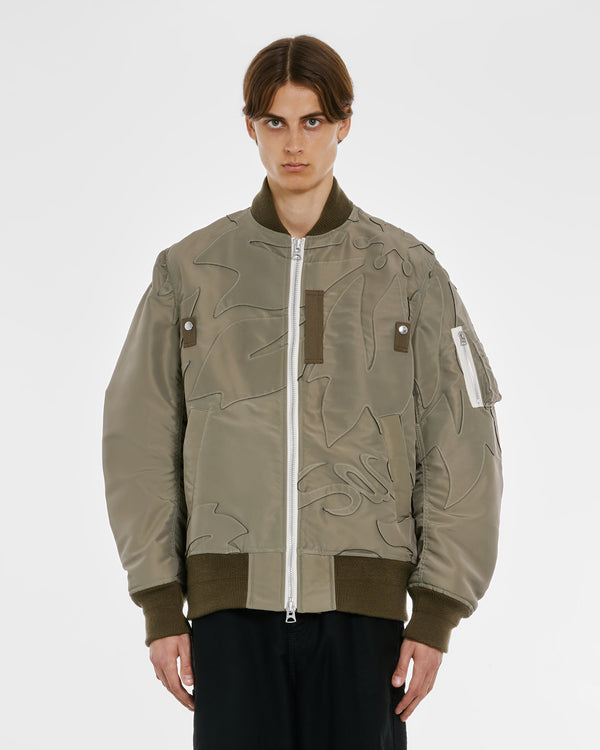 Sacai - Men’s Nylon Twill Embroidered Patch - (Green)