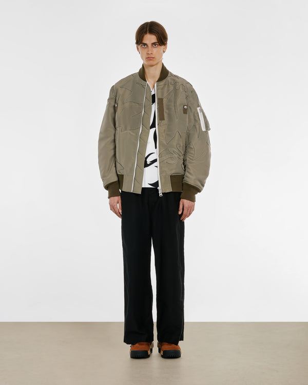 Sacai - Men’s Nylon Twill Embroidered Patch - (Green)