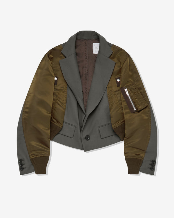 sacai - Women's Hybrid Blazer - (Khaki)