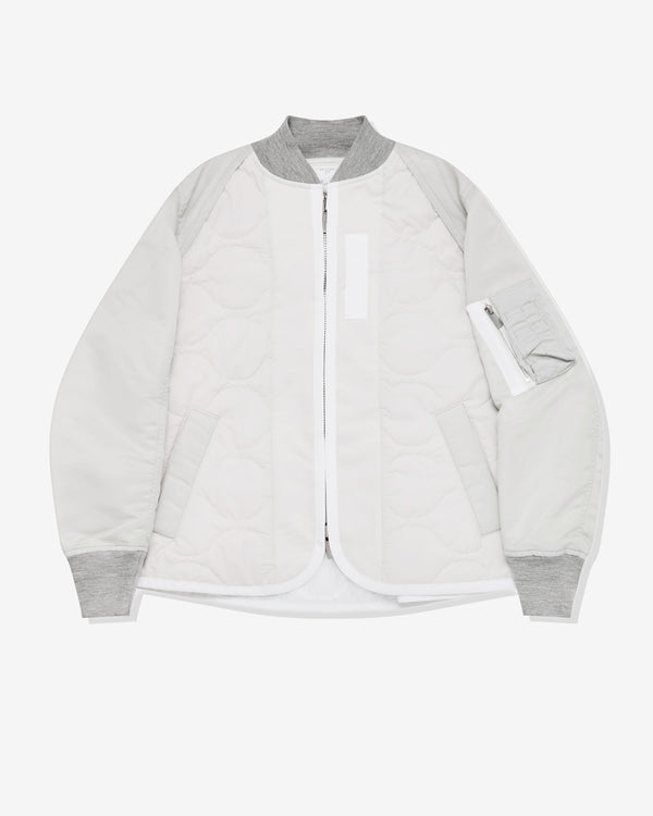 sacai - Women's Quilted Liner - (White/Grey)