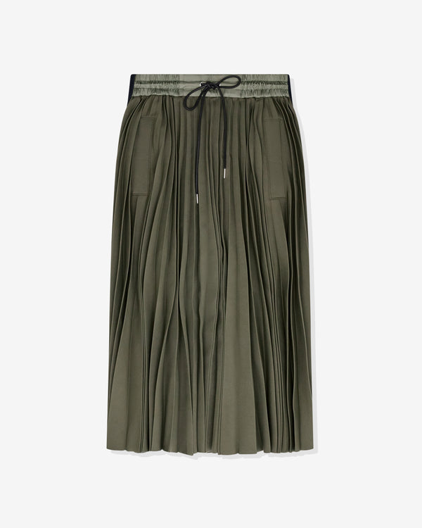 sacai - Women's Pleated Skirt - (Khaki)