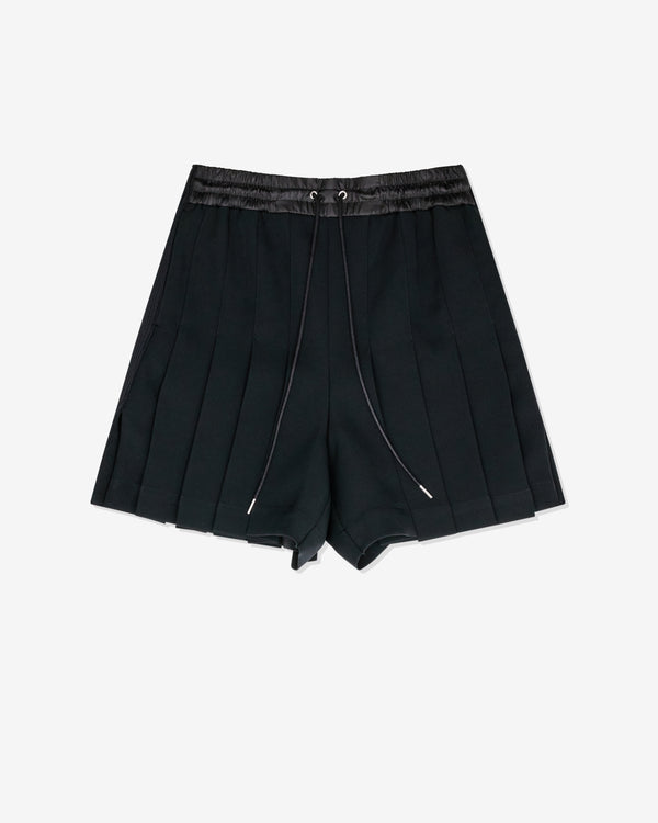 sacai - Women's Pleated Shorts - (Black)