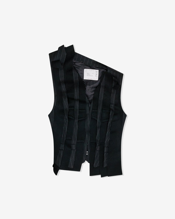 sacai - Women's Asymmetric Vest - (Black)