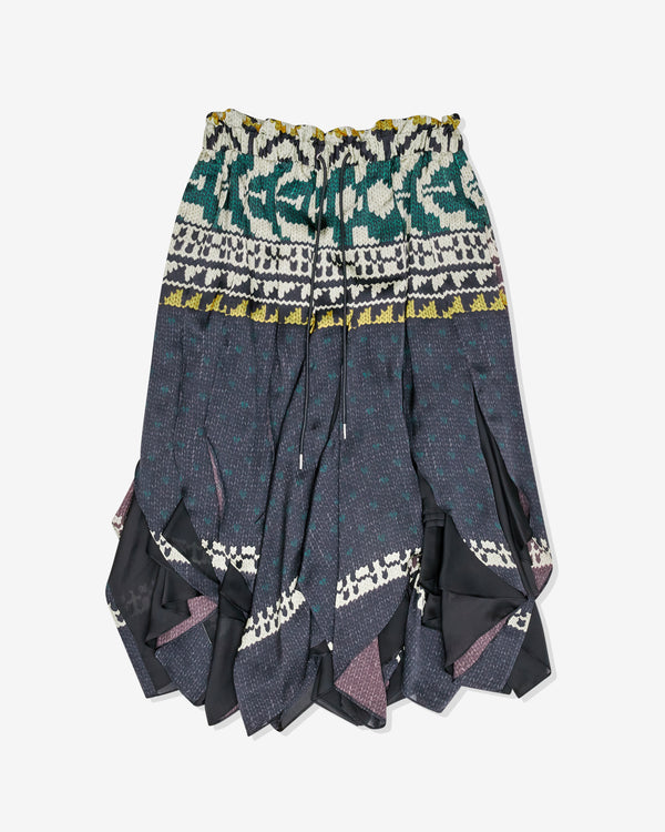 sacai - Women's Knit Print Skirt - (Multi)