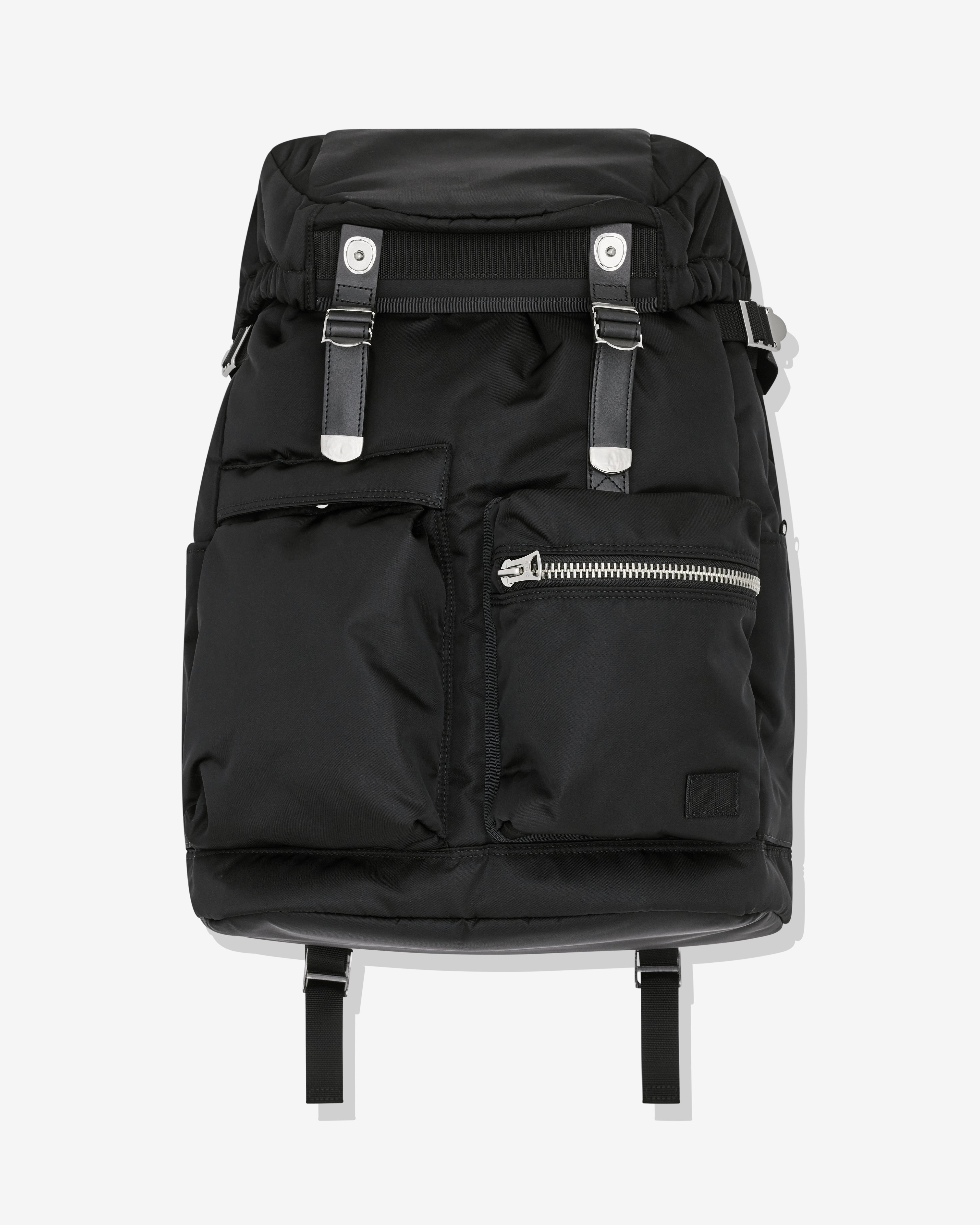 Sacai: Porter Pocket Back Pack (Black) | DSML E-SHOP