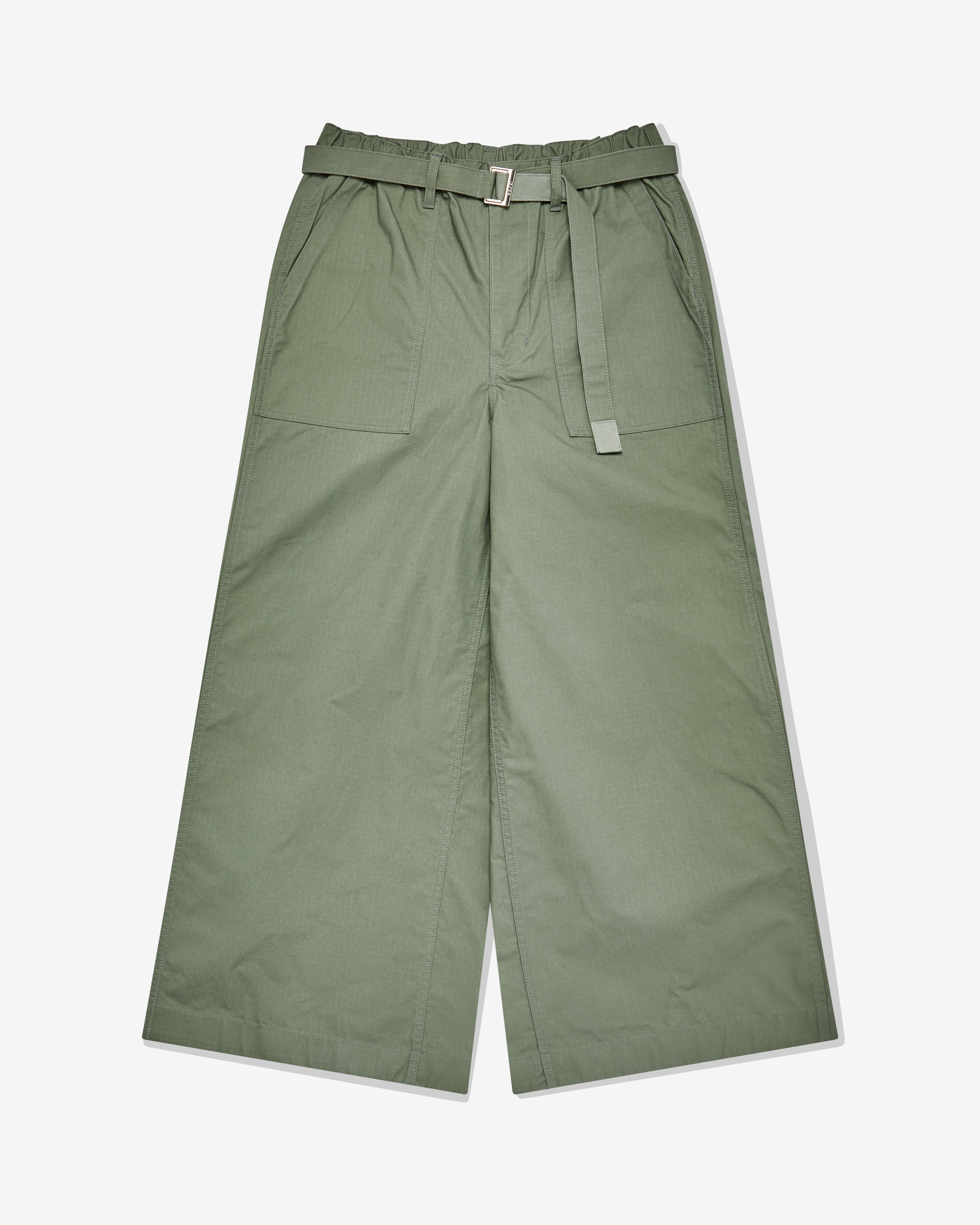 sacai - Men's Ripstop Wide Leg Trousers - (Khaki)