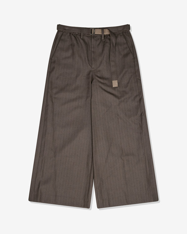 sacai - Men's Wide Leg Belted Pants - (Brown)