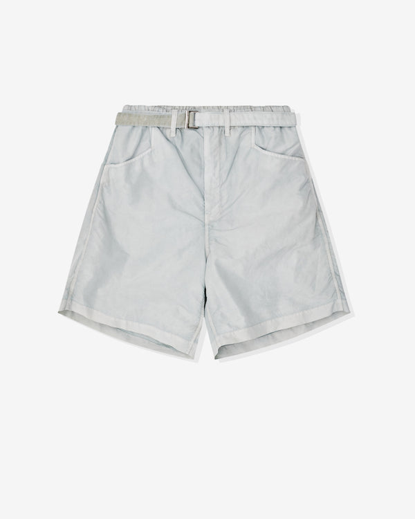 Sacai - Men's Garment Dye Nylon Twill Shorts - (Grey)