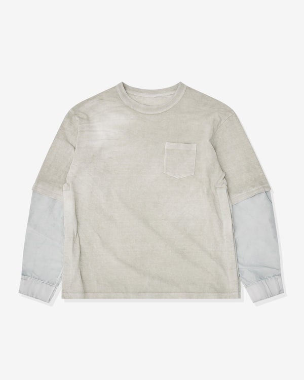 Sacai - Men's Garment Dye Cotton Jersey T-Shirt - (Light Green)