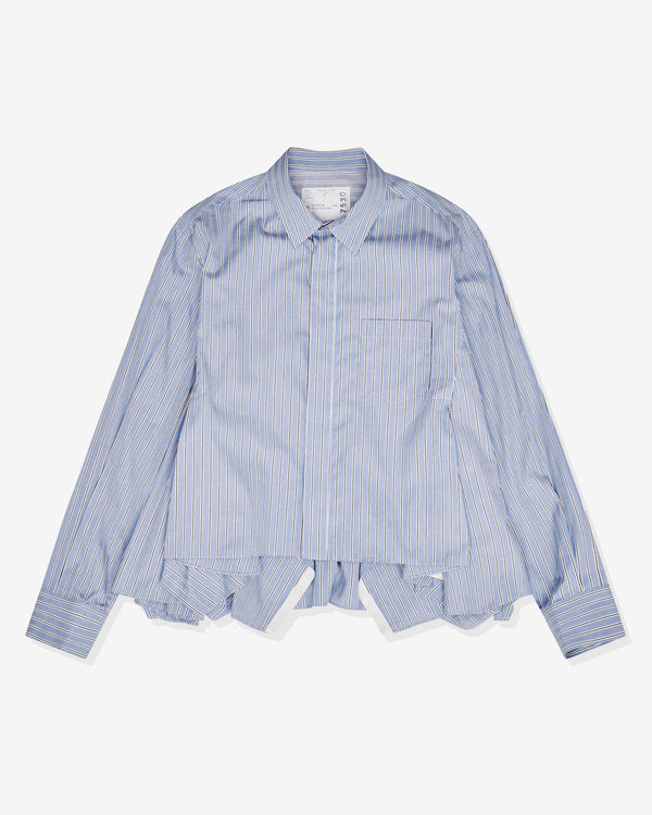 sacai - Women's Cotton Poplin Shirt - (Blue)