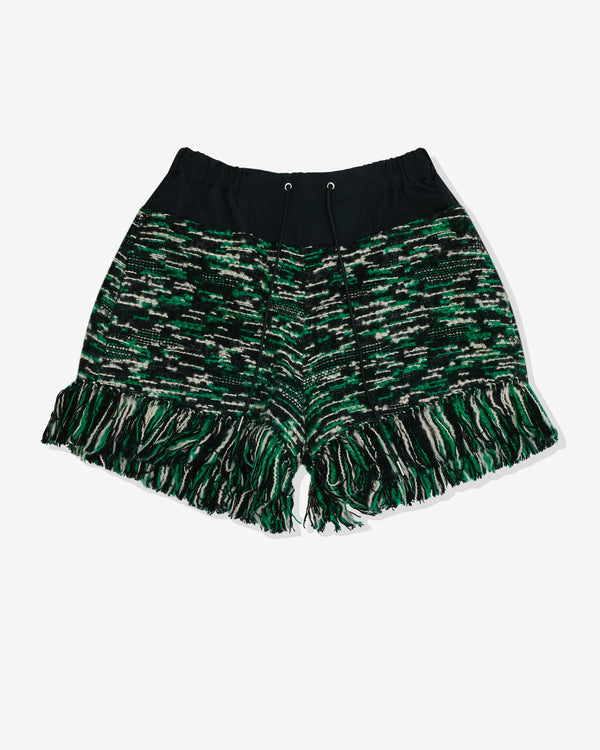 Sacai - Women's Tweed Shorts - (Green/Black)