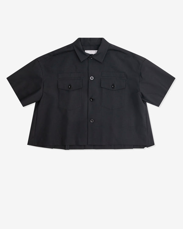 sacai - Women's Short Sleeve Shirt - (Black)