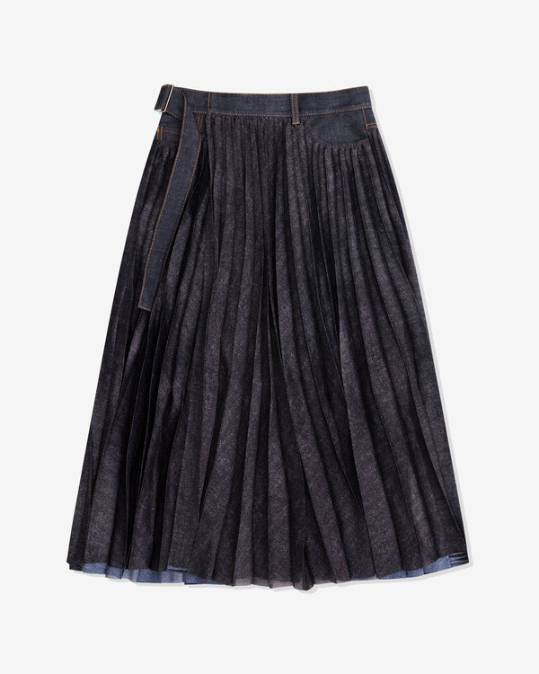 Sacai - Women's Denim Mix Skirt - (Indigo)