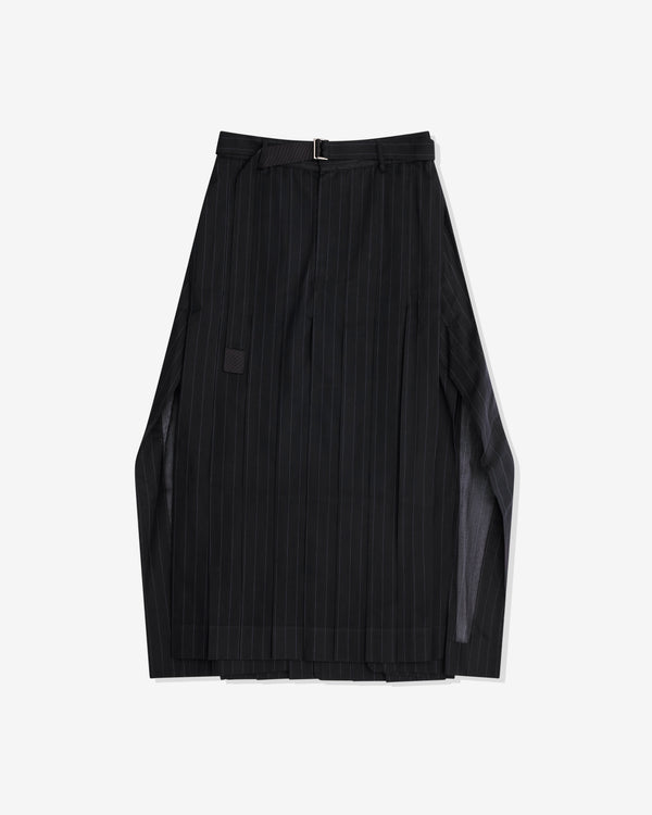 Sacai - Women's High Twist Voile Skirt - (Black)