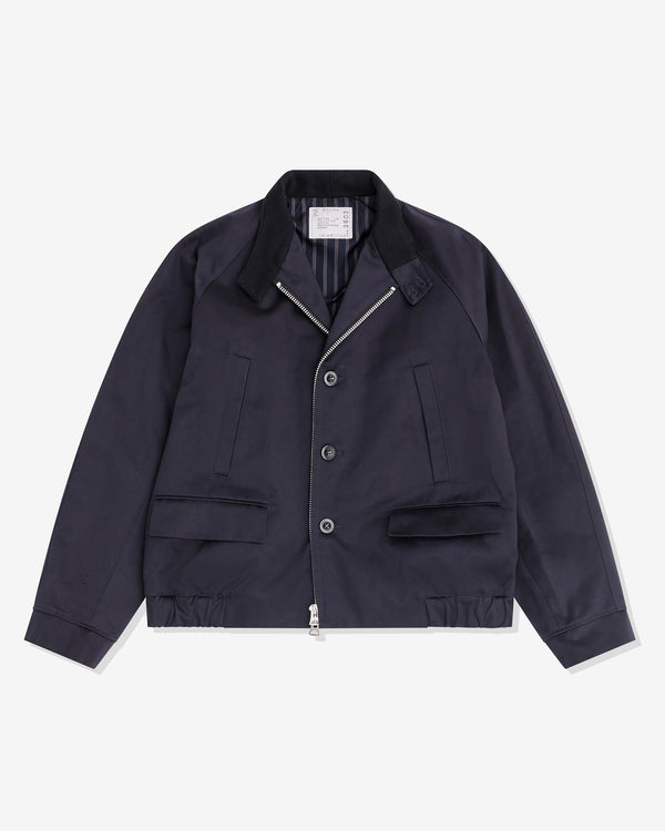 sacai - Men's Cotton Chino Jacket - (Dark Navy)