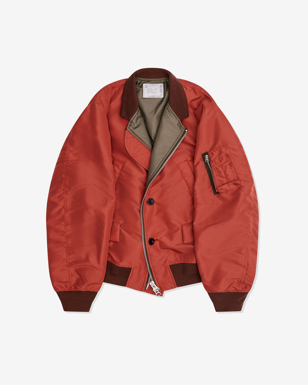 sacai - Men's Zip Blazer Jacket - (Burnt Orange)