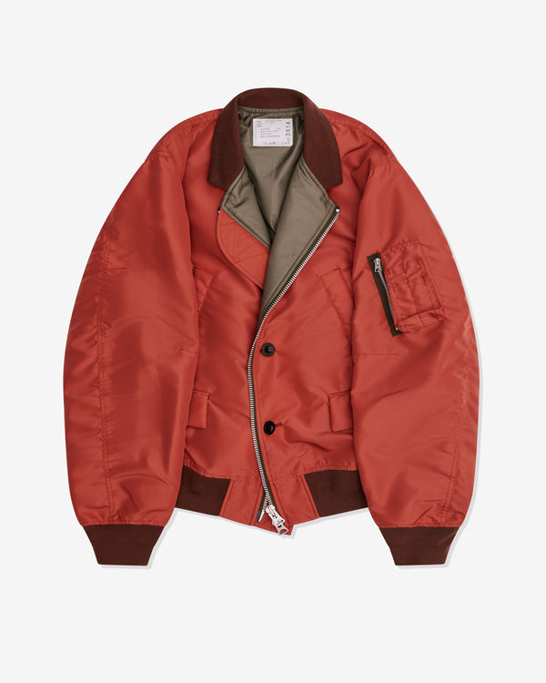 sacai - Men's Zip Blazer Jacket - (Burnt Orange)