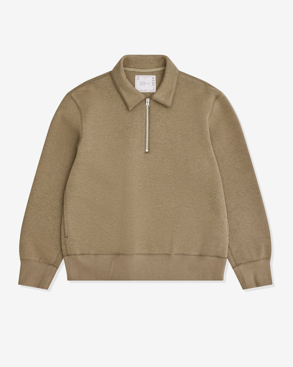 sacai - Men's Sponge Sweat Polo Shirt - (Khaki)