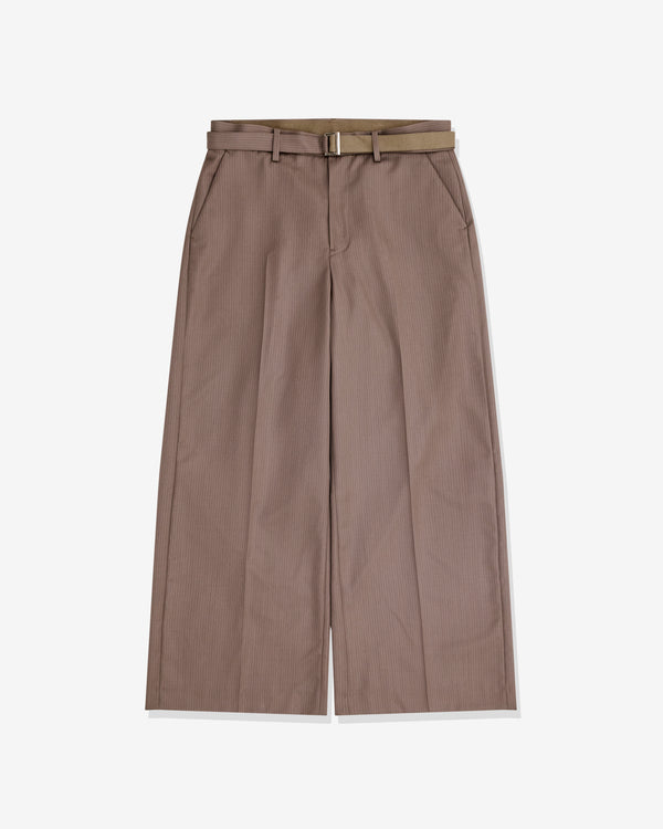 sacai - Men's Wide Leg Trousers - (Beige)