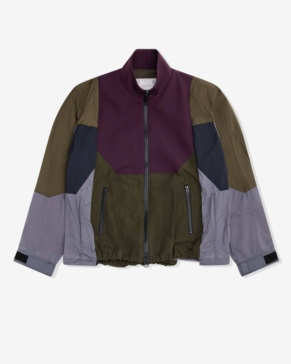 sacai - Men's Patchwork Jacket  - (Khaki/Maroon)