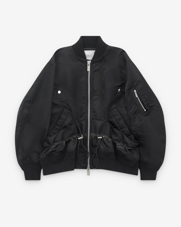 sacai - Women’s Drawcord Bomber Jacket - (Black)