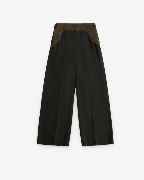 sacai - Women’s Glen Check Pants - (Khaki)