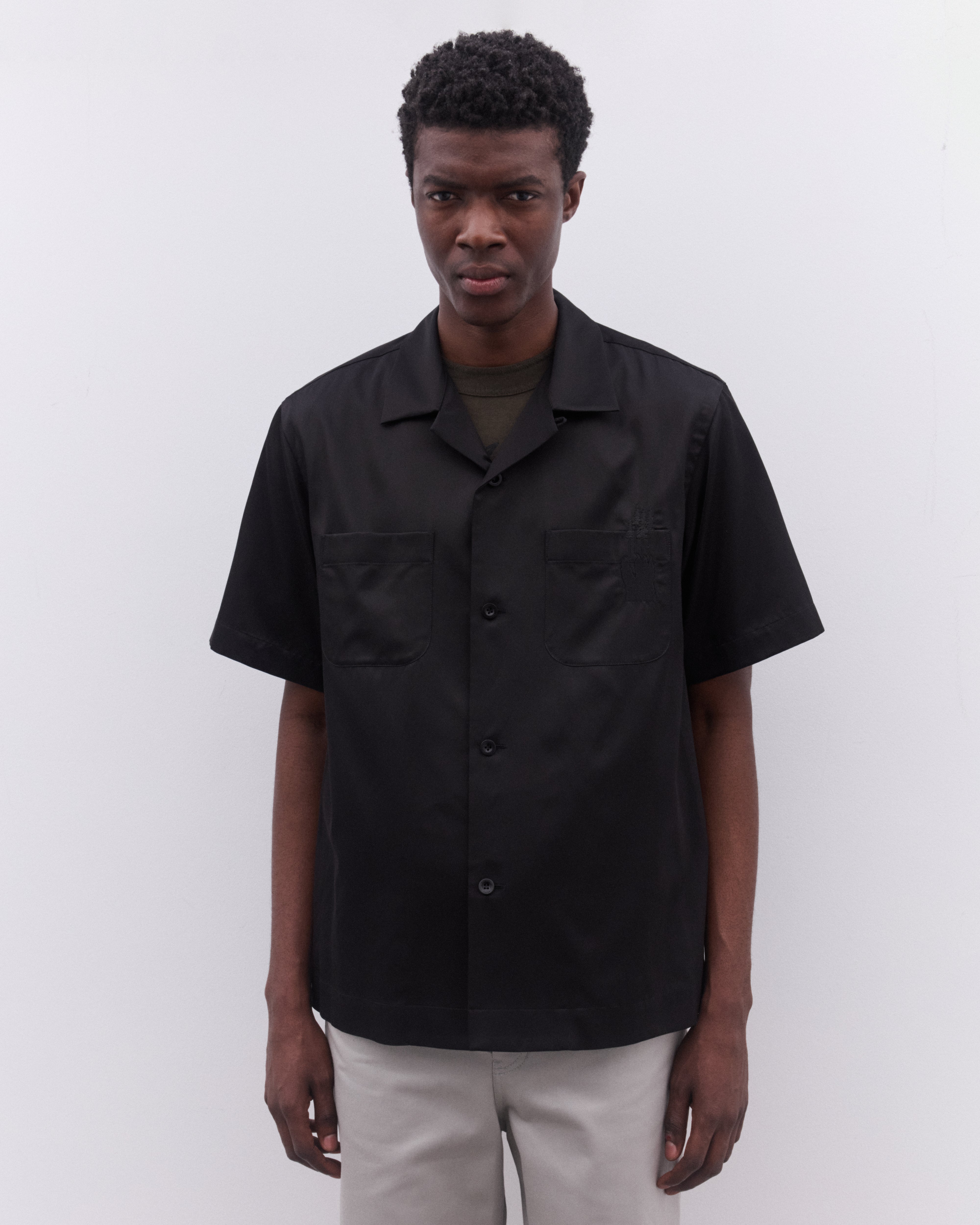 sacai: Men's Where The Wild Things Are Shirt (Black) | DSML E-SHOP