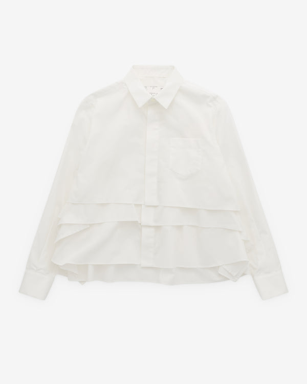 sacai - Women's Poplin Shirt - (White)