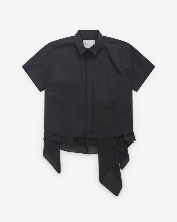 Sacai - Women's Layered Scarf Shirt - (Black)