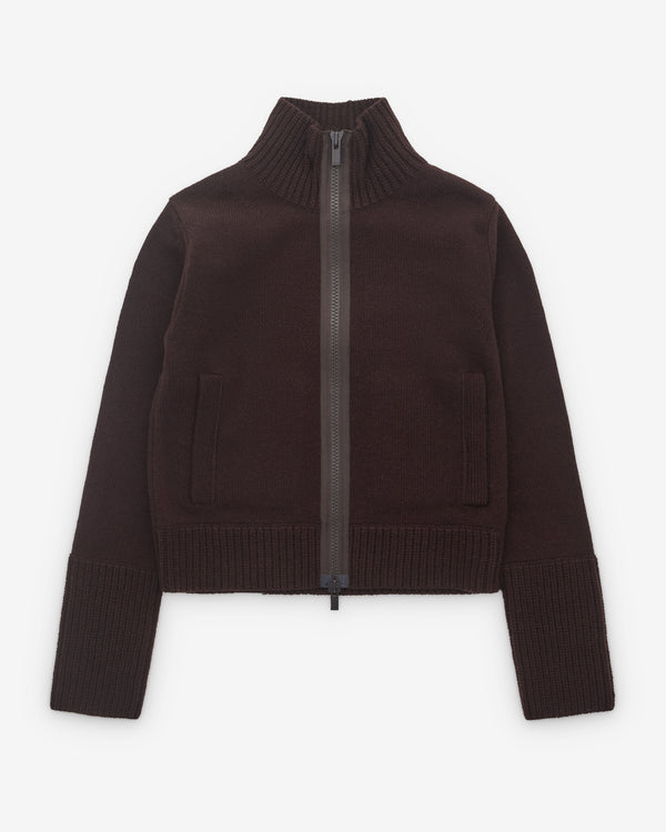 sacai - Women's Funnel Neck Cardigan - (Brown)