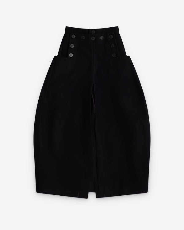 sacai - Women's Voluminous Wool Skirt - (Black)