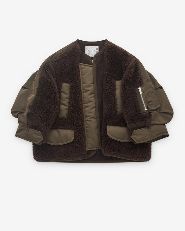 sacai - Women's Faux Shearling Liner - (Khaki)