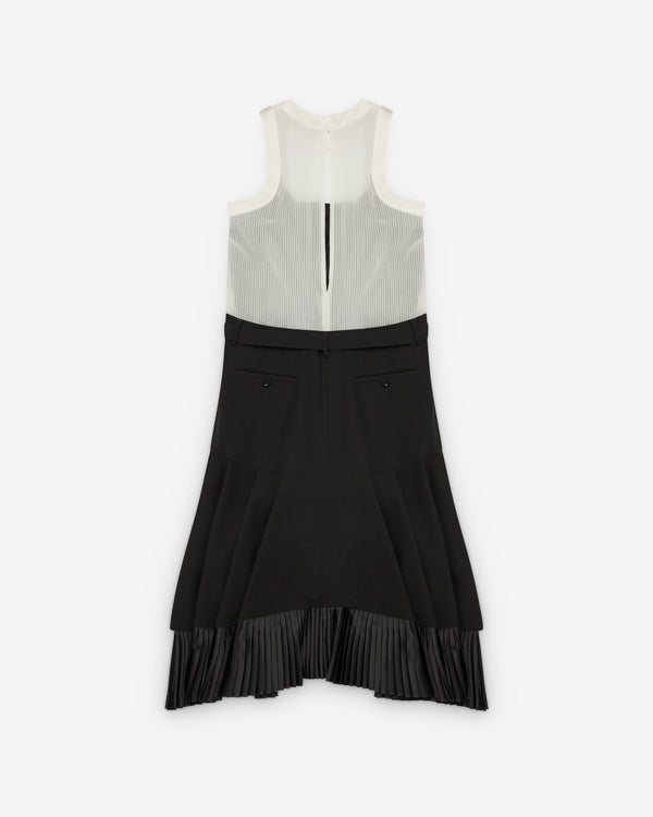 sacai - Women's Sleeveless Dress - (Ivory/Black)