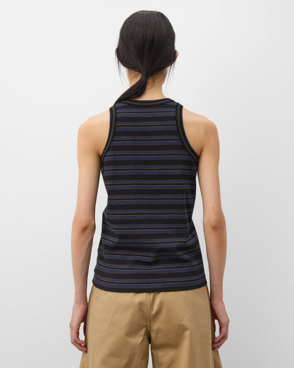 sacai - Women's Horizontal Stripe Tank Top - (Black)