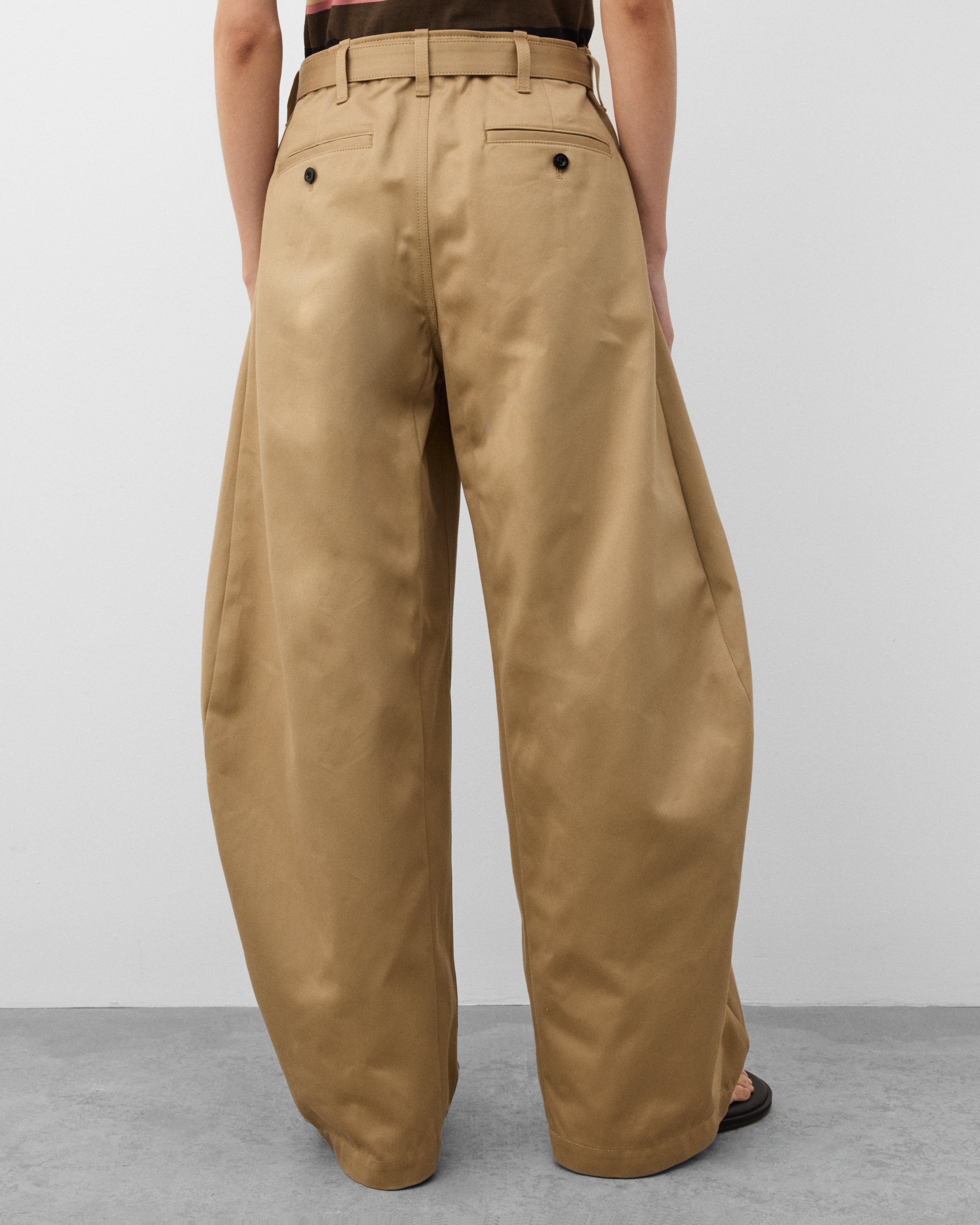 sacai: Women's Cotton Chino Pants (Stone) | Dover Street Market London
