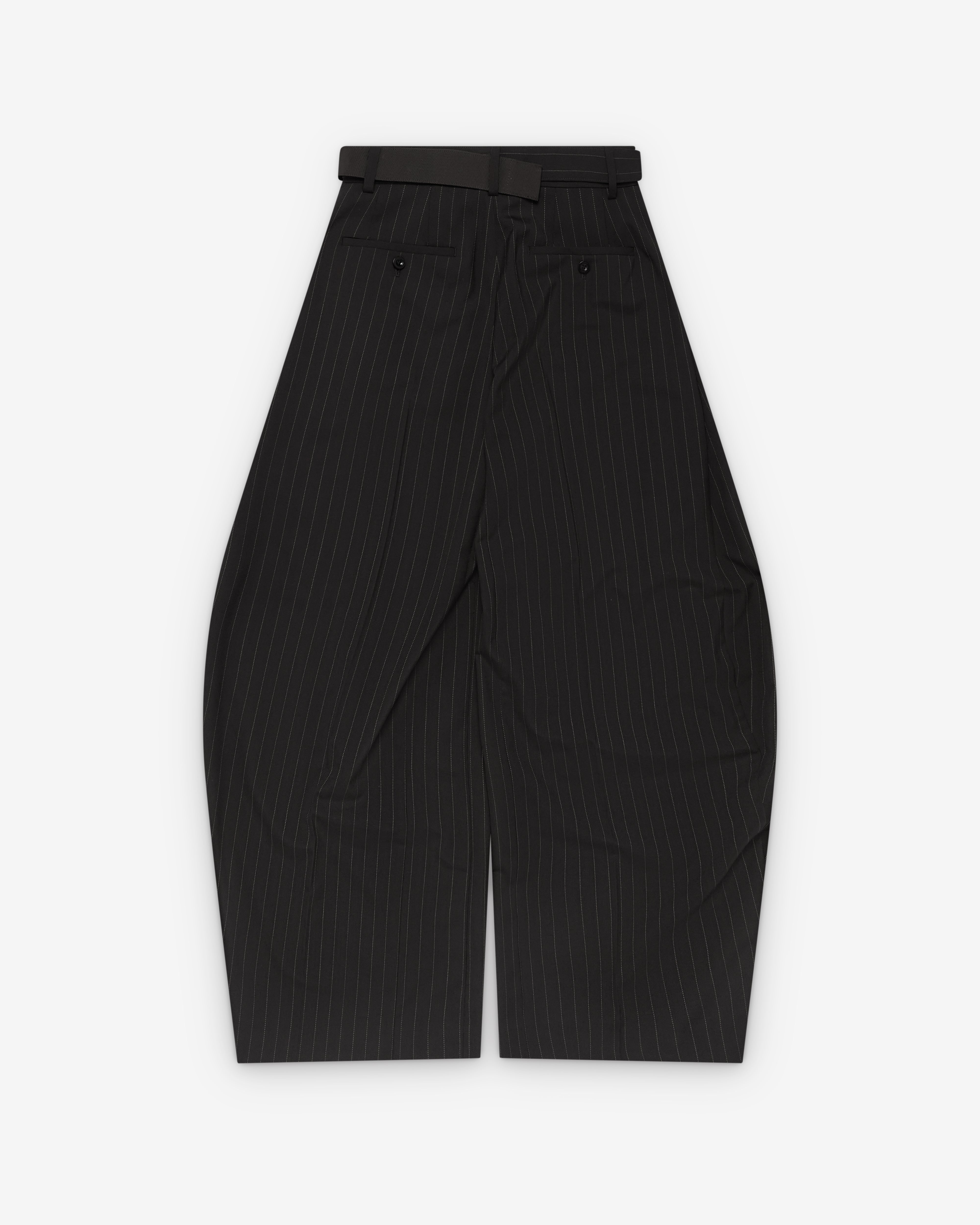Sacai : Women's Chalk Stripe Pants (Brown) | Dover Street Market